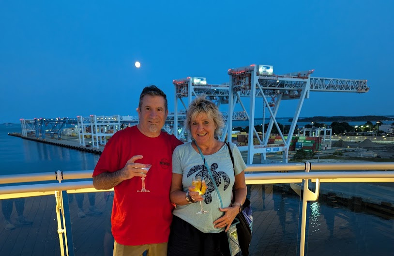 John and Tami together by the waterfront